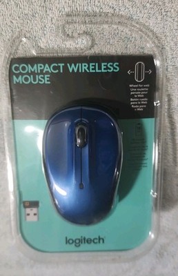 Logitech Compact Wireless Mouse 910-005754 Blue Brand New Sealed