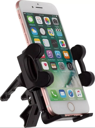2x Universal Car air Vent Phone Holder In Car Adjustable Black Kit Essentials - Picture 3 of 5