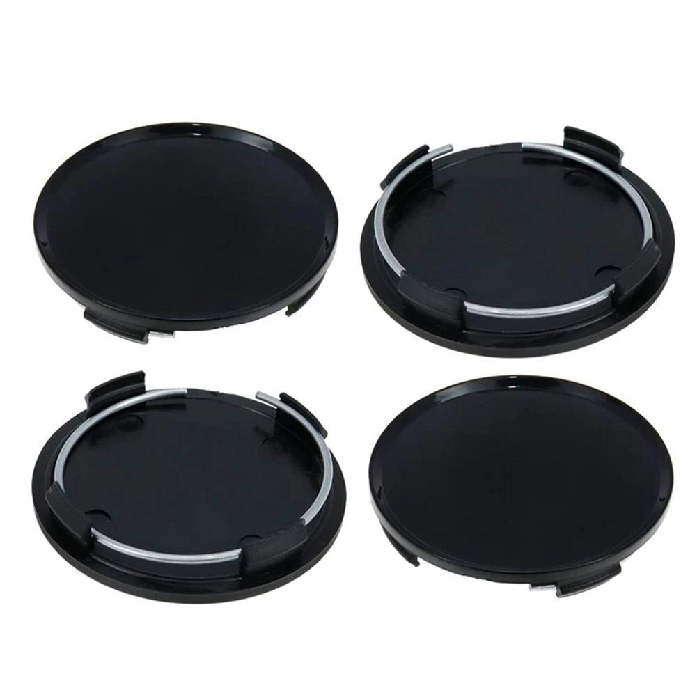 Black Wheel Center Caps For LADA 2101/2105/2106/2107/2108/2109/2110 – Set Of 4