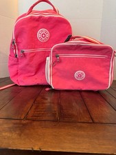 Kipling Seoul Grande 15" Mochila para Laptop Bolsa de Fiambrera a Juego Bolsa de Libros Rosa