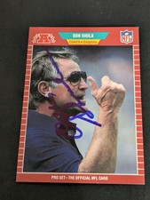 1989 Pro Set Don Shula Dolphins HOF Auto
