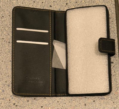 Ganbary Premium-Leder-Handyhülle Google Pixel 6a schwarz