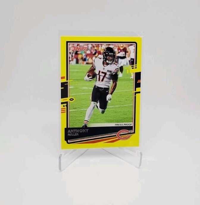 ANTHONY MILLER 2020 Donruss Yellow Press Proof #61 CHICAGO BEARS 