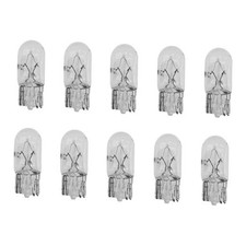 10PCS 194 Bulb T10 Light Bulb 168 W5W 1/4 Wedge Base 12V 5W Side Marker White