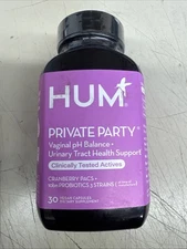 HUM Private Party Vaginal PH Balance For Women - 30 Vegan Capsules - EXP 10/27