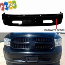 Front Bumper Cover Wo Fog Light Hole Brilliant Black Fit For 2013-2018 Ram 1500 Front Bumper Cover Wo Fog Light Hole Brilliant Black Fit For 2013-2018 Ram 1500