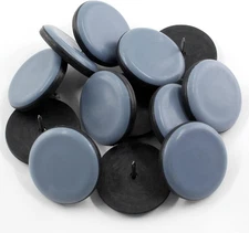 12PCS 1-1/2" Nail-On Furniture Sliders Teflon Chair Glides Floor Protectors