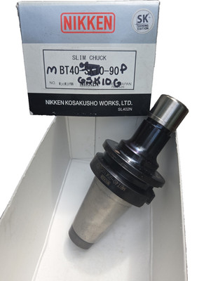 NIKKEN BT40 SK10 SLIM CHUCK CNC Mill Milling Machine Tool Holder MBT40-GSK10C-90