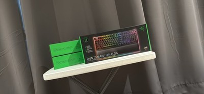 Razer Huntsman V2 Analog Wired RGB Gaming Keyboard Black QWERTY