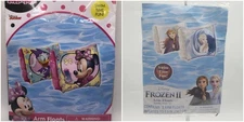2 PACK! Disney Frozen II & Minnie |Swimming Pool Inflatable Arm Floats