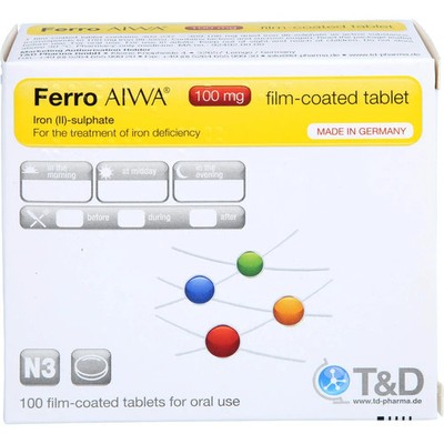 FERRO AIWA 100 mg Filmtabletten 100 St PZN 15250398
