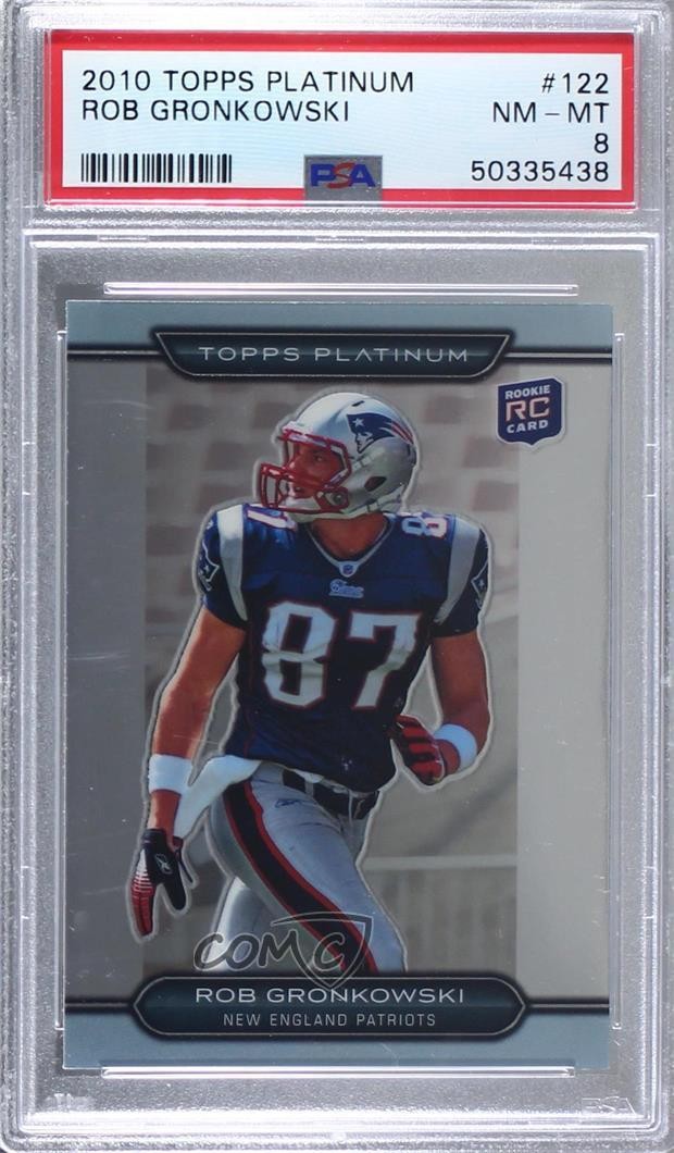 2010 Topps TOPPS PLATINUM #122 Rob Gronkowski front
