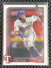 2025 Topps Update Alejandro Osuna #US10 RC Rangers