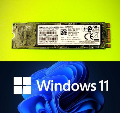 256GB M.2 SATA 2280 Solid State Drive with Windows 11 Pro 64 UEFI - Tested  