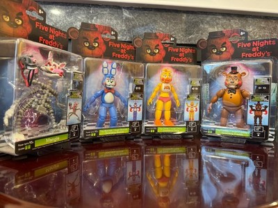 Five Nights at Freddy's Jazwares Lot/Set of 4 Freddy/Bonnie/Chica/Mangle Figures