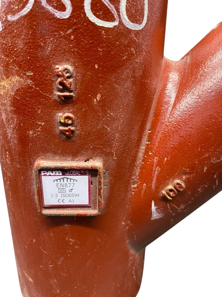 SML Abzweig aus Gusseisen DN125/100 45° Abwasser Abfluss Rohr Kanalrohr 49880 - Bild 2 von 3