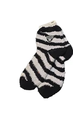 Las Vegas Raiders  Zebra Sock Sz Women Med 6-11 Lets stay warm Men Med 5-10