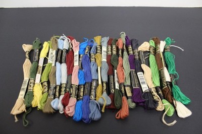25 Different Skeins of Embroidery Thread from 2 Different Companies