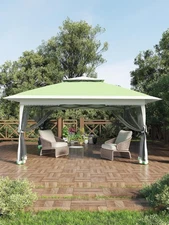 13x13 ft Pop Up Gazebo, Canopy Tent with Mosquito Netting,Outdoor Gazebos for...