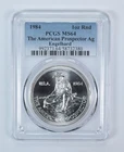 1984 Engelhard Prospector 1 Oz Silver Round MS64 PCGS *9506