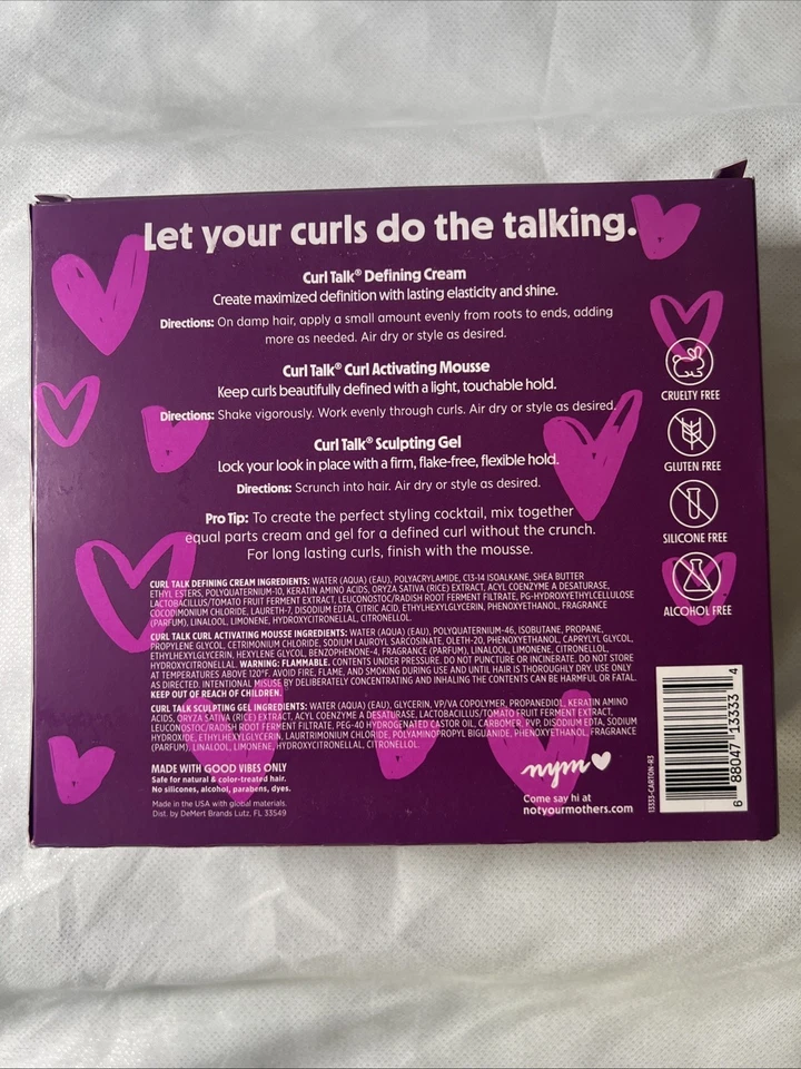 Mini juego de estilo Not Your Mothers Curl Talk To Go. Crema definidora y rizo activo Foto 2 de 4