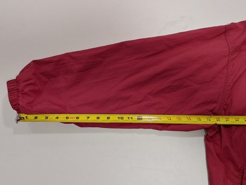 VTG 90s Nike Big Red Swoosh White Label Nylon Windbreaker Jacket Size Large Rare - Picture 13 of 14