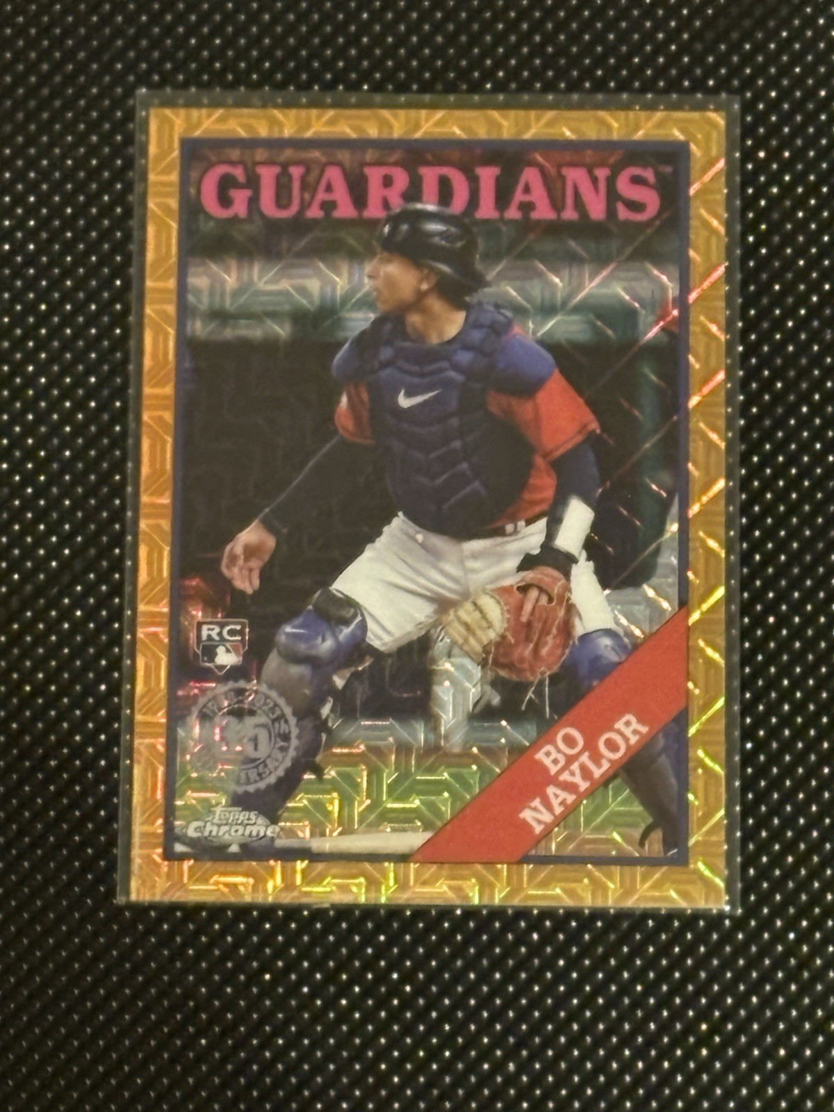 2023 Topps Series 2 Silver Pack Bo Naylor Orange Mojo /25 RC #2T88C-3