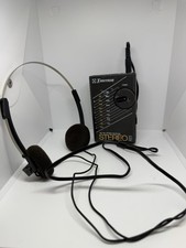 EMERSON Am/Fm Stereo PS11 Pocket Headphone Receiver With Headphones Tested Works