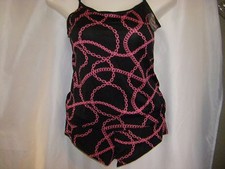 Tank and Boy Shorts Panty Black Chain Print Women's Plus Size 3X New Sealed