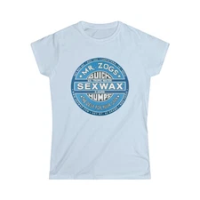 Mr. Zogs Sex Wax Large Light Blue Logo Premium T-Shirt Womens Outlaw Surf