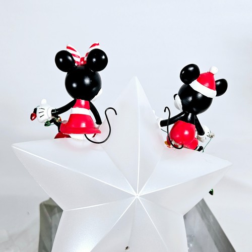 Disney Store Mickey and Minnie Mouse Light-Up Tree Topper Star with Box Preloved - Picture 20 of 22