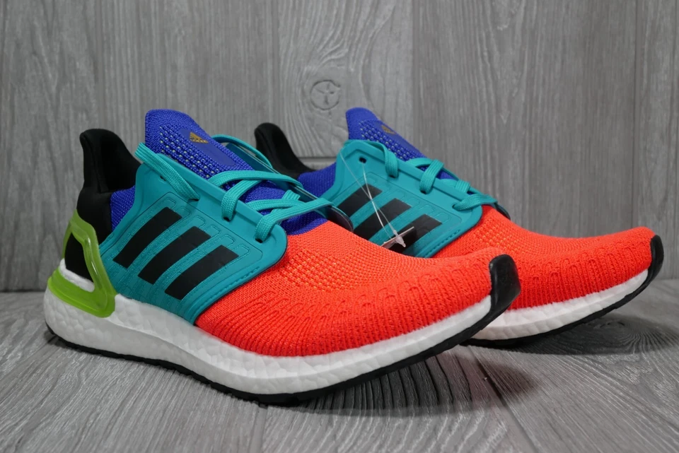 Adidas Ultraboost 20 Multicolor Running Shoes Men's Sz 8, 9 GV7164 - Image 3 of 4