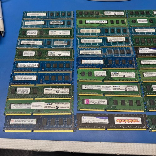 Lot of 60 4GB Mixed Brands Speeds DDR3 PC3 Desktop RAM Memory - Afbeelding 5 van 5