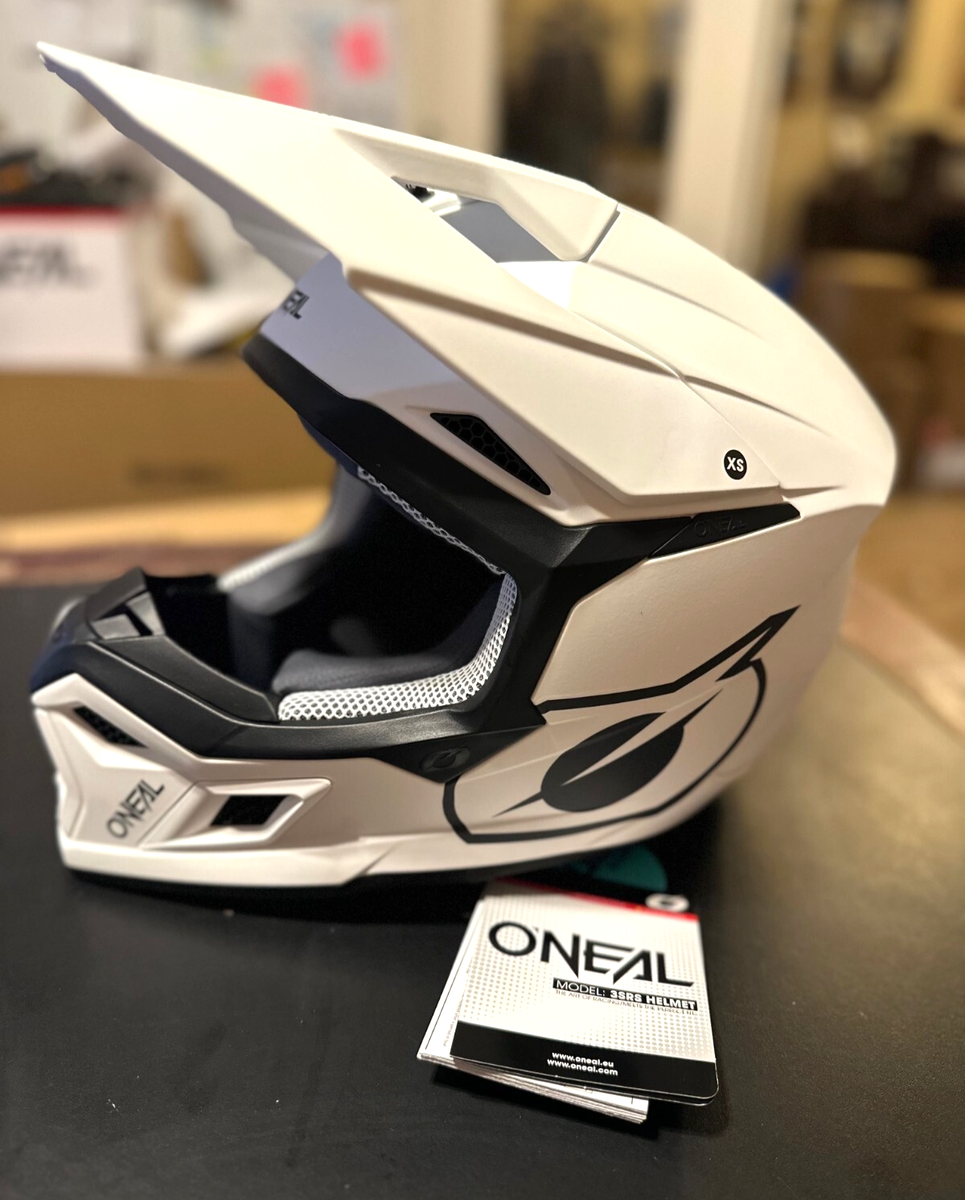 O'Neal Racing 3 SRS Adult Helmet Solid White - Size XS - 0625-031