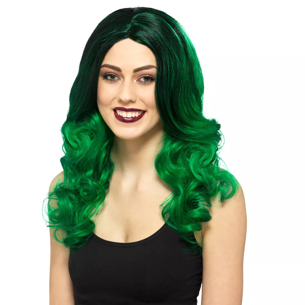 Green witch clearance wig