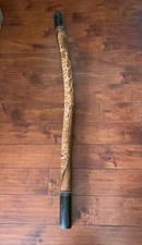African Aboriginal Folk Woodwind Hardwood Hand carved Paint Python Digeridoo 60  