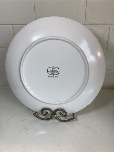 Set Of 3 Noritake Progression Flower Time Dinner Plates 9072 Yellow White Green - Picture 7 of 7