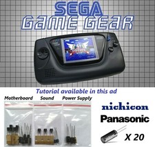 SEGA Game Gear 20 Capacitors Restoration  Repair Kit / No Sound  Dim Screen