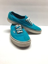 Vans Bright Blue Lace Up Sneakers Shoes TB4R Men  s 9.5 Women  s 11