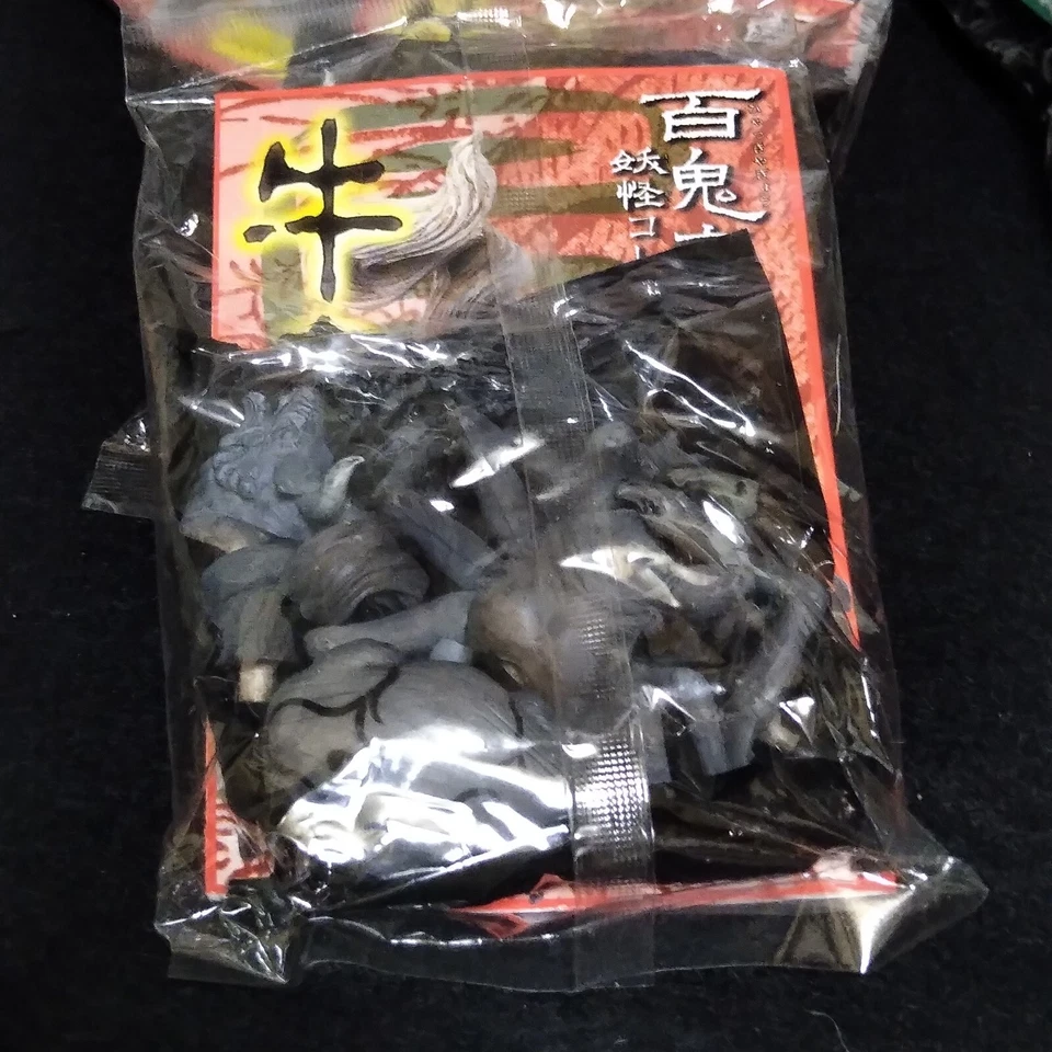 kaiyodo vintage Figure Hyakki Yagyo Yokai Collection Ushioni Amikiri set of 6 - Image 4 of 4