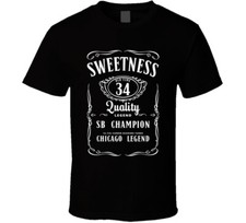 Walter Payton Sweetness 34 Jack Parody Chicago Football T Shirt