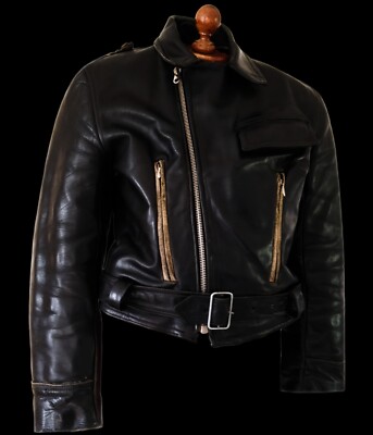 40s WW2 GERMAN LUFTWAFFE POLICE Leather Motorcycle Officers