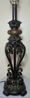 New ListingVintage 3 Face Wrought Iron & Marble 23" Accent Table Lamp *Heavy*