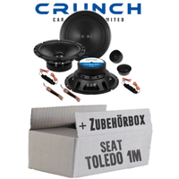 Crunch Lautsprecher FüR Seat Toledo 1M Front Heck TüR Boxen 16Cm Auto Einbauset