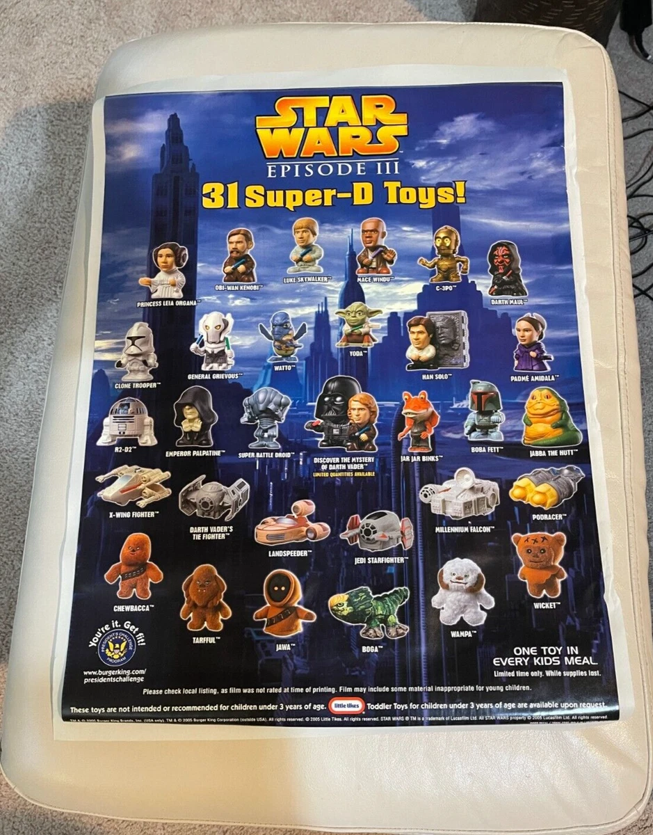Burger king 2005 deals star wars toys
