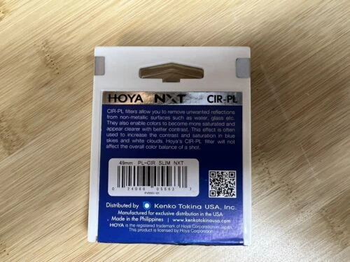 Hoya 49mm NXT Circular Polarizer Filter Slim FrameDigital, Low Profile Aluminum - Image 3 of 3