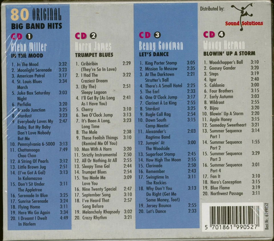 Various - 80 Original Big Band Hits (4-CD) - Swing/Big Bands - Bild 2 von 2