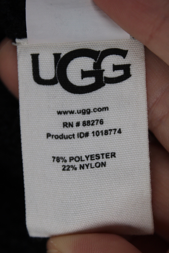 Ugg M/L Black Long One-Button Fuzzy Teddy Cardigan Sweater - Picture 10 of 11