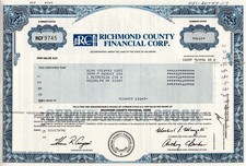 RC Richmond County Financial Corp., 1998 - Liczba wódki: 88 akcji