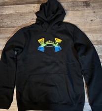 NWT Under Armour Boys YXL Black/Blue/Green/Gold Mountain Logo Hoodie Sweatshirt